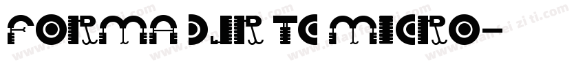 Forma DJR TC Micro字体转换